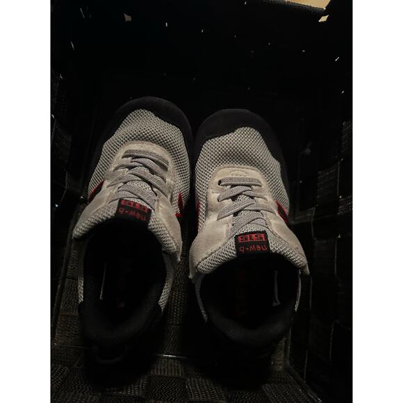 New Balance 515 Running Shoes Toddler Size 8 Gray Black Red Adjustable - Picture 6 of 10